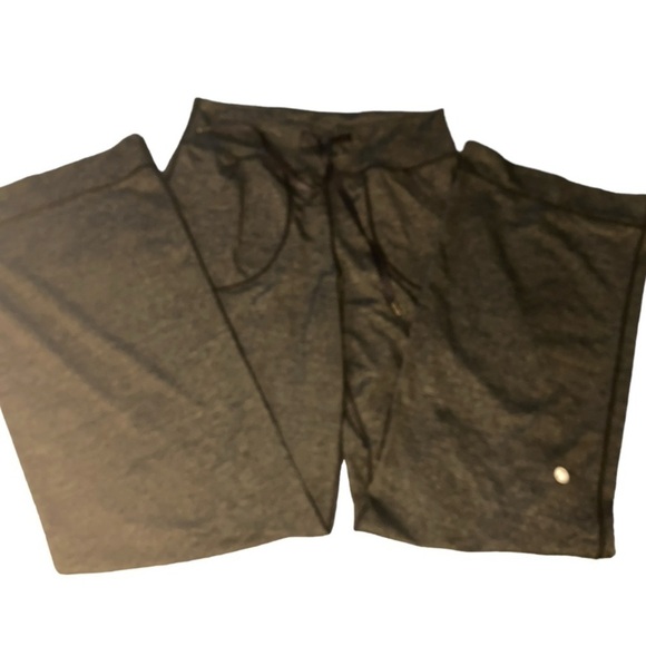 Lululemon knit lounge and relaxing wide leg pants. Black gray color. Very soft. - Picture 6 of 6